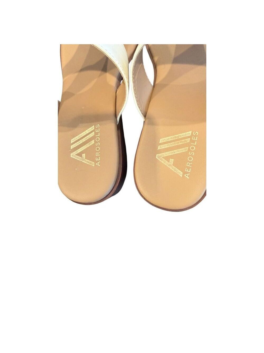 Aerosoles Izola Wedge Sandals Gold Buckle size 8.5 - Picture 5 of 10